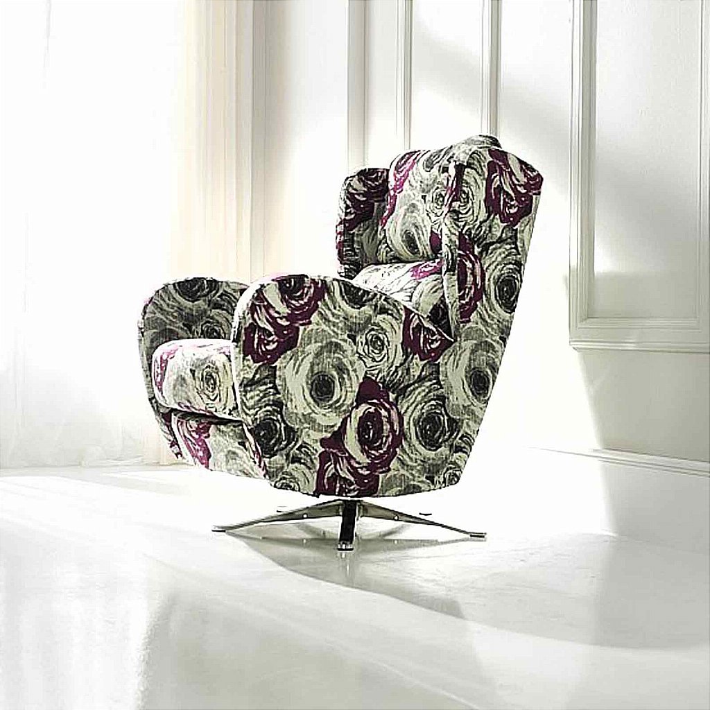 Fama Romeo Swivel Chair Fabric Vale Furnishers